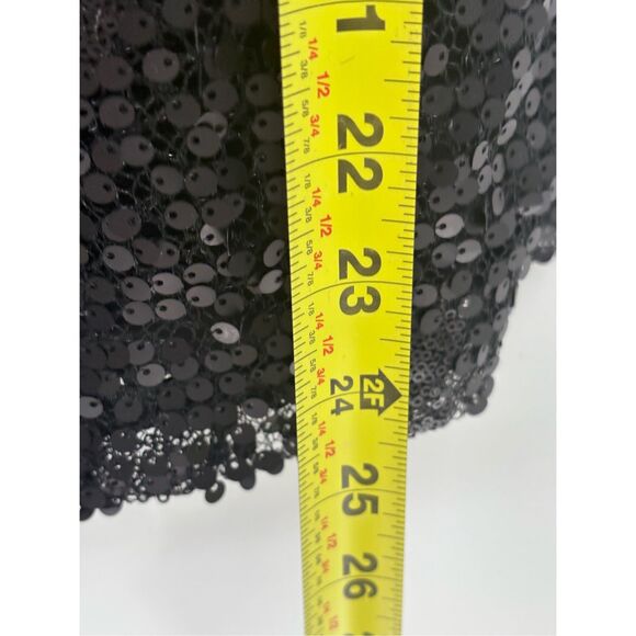 BCBG Maxazria Sequin Dress Carole Strapless Women 0 Petite Black Short Party - Picture 7 of 11